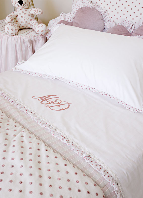 <strong>LC04-RIC03</strong> set of single-bed sheets with frills
embroidered in fairy tale style