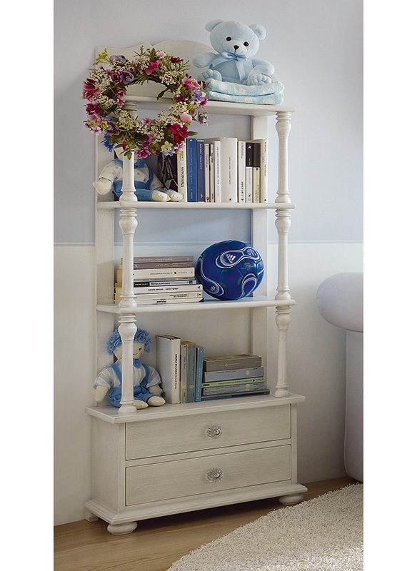 <strong>0415</strong> 2-drawer etagere with small clear glass knob PS04
L. 60 x P. 30 x H. 163 cm