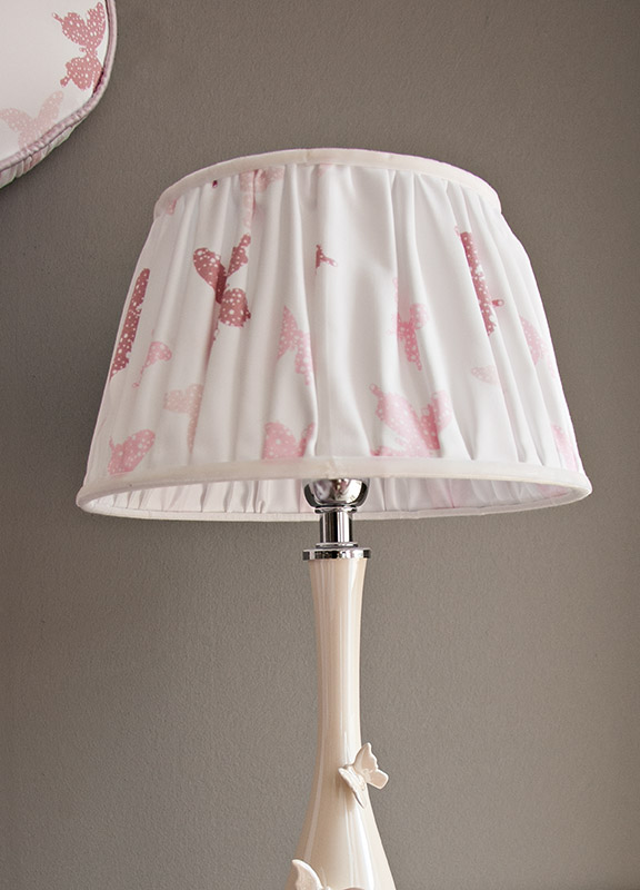 <strong>PAR16</strong> cone lampshade ruffled fabric 
30 x 20 x H. 18 cm